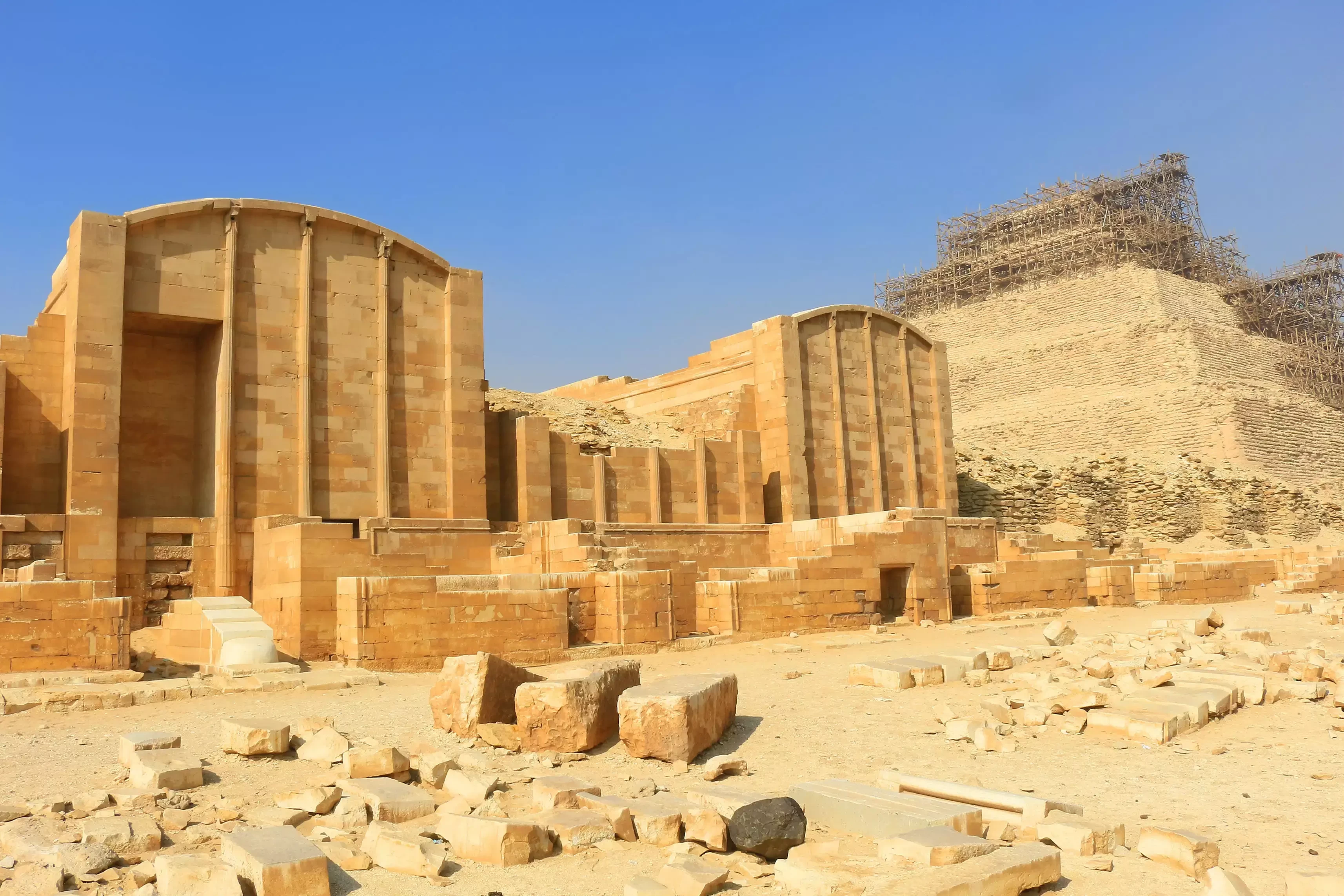 Saqqara Necropolis featuring the Step Pyramid of Djoser