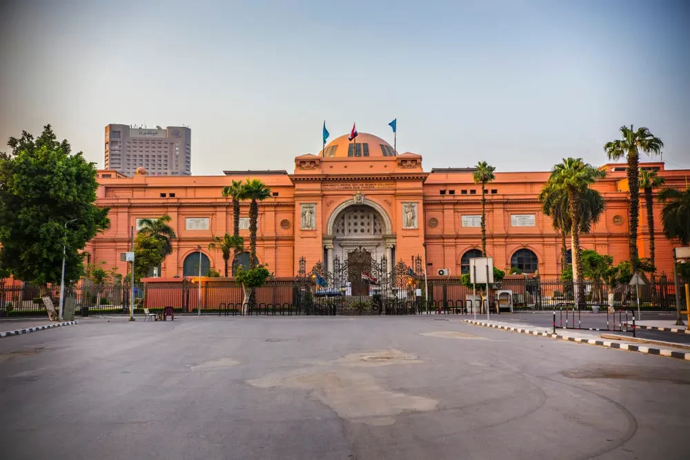 Egyptian Museum in Cairo during Christmas in Egypt