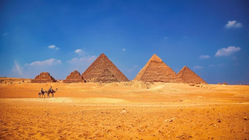 Great Pyramid of Giza, one of the most famous ancient wonders of Egypt
