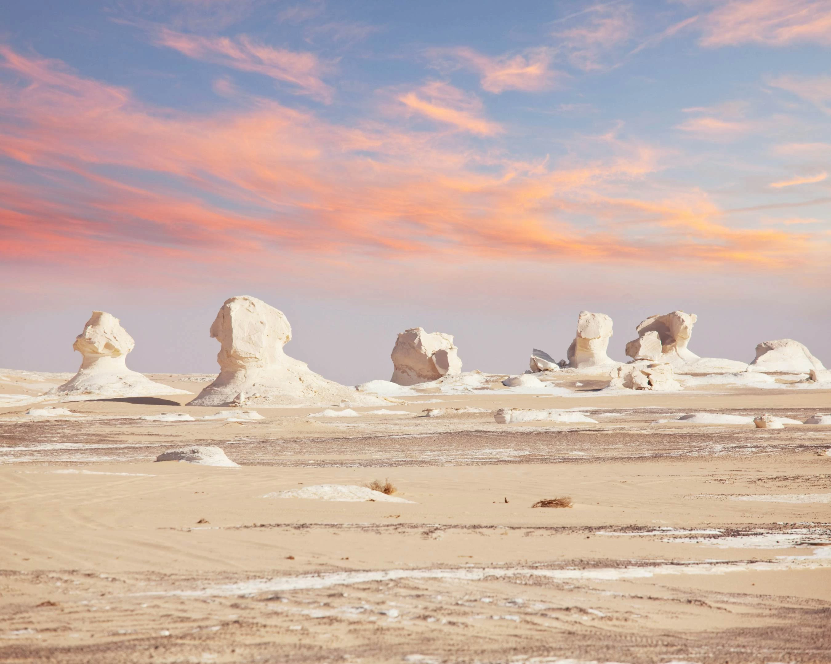 White Desert during tour from cairo
