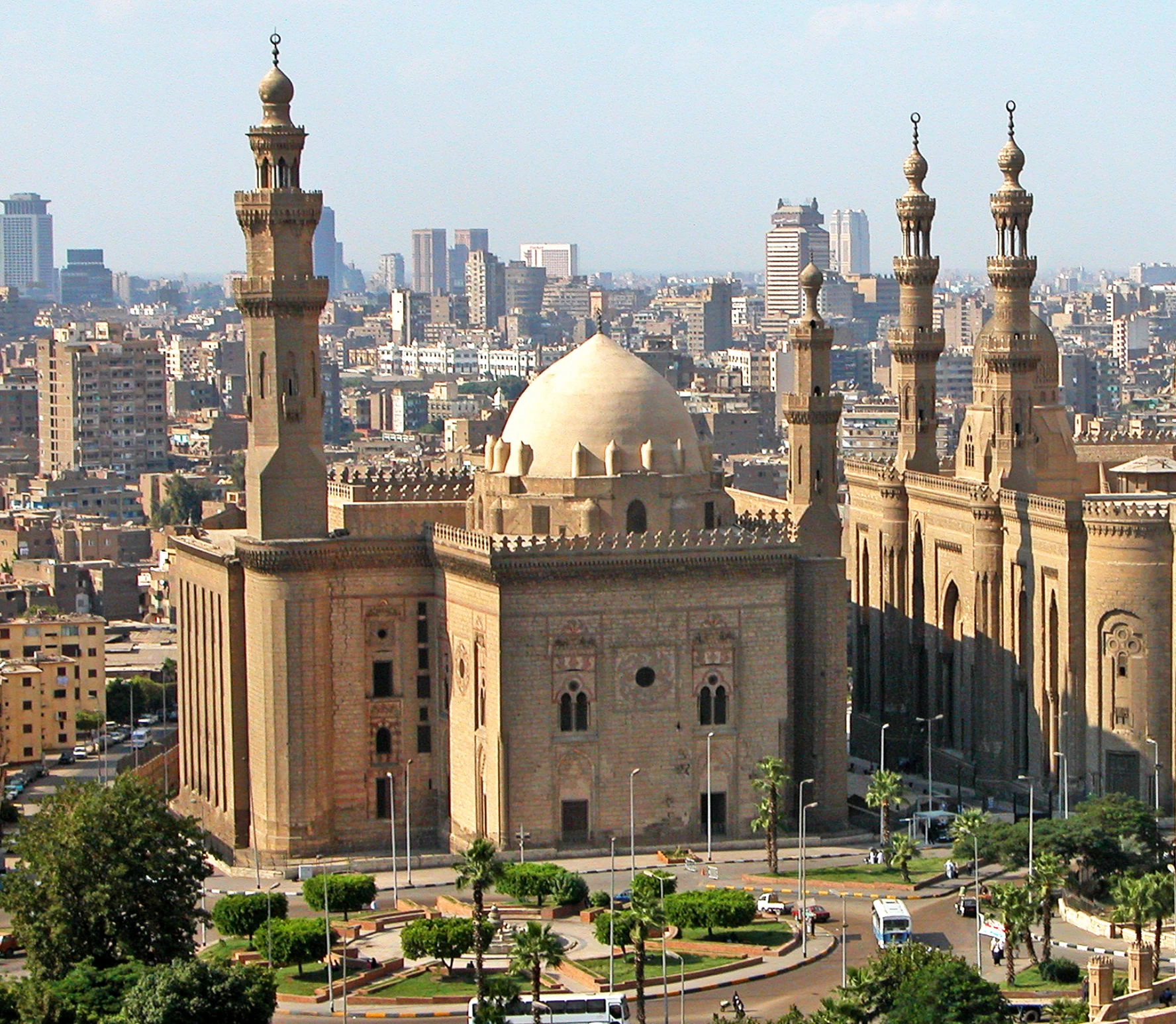 Giza Pyramids, El Rifai, and Sultan Hassan Mosque From Aswan