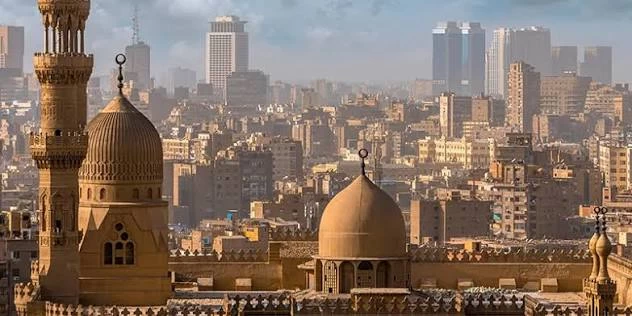 Giza Pyramids, El Rifai, and Sultan Hassan Mosque From Aswan
