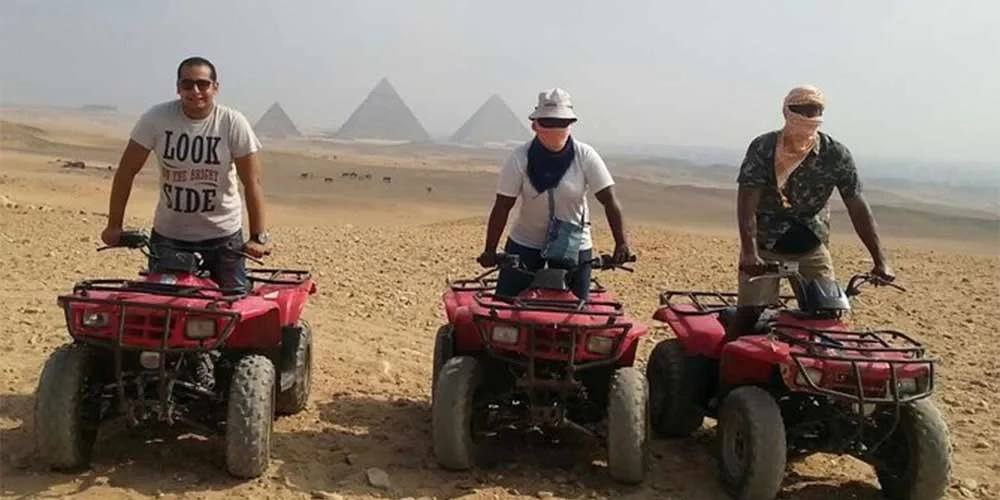Quad Biking Desert Safari around the Pyramids