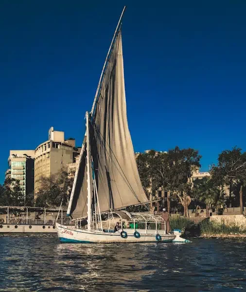 full-day giza pyramids quad bike, grand egyptian museum & felucca ride
