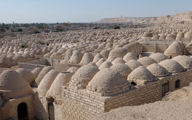 Beni Hassan Middle Kingdom Tombs Carved into Limestone Cliffs