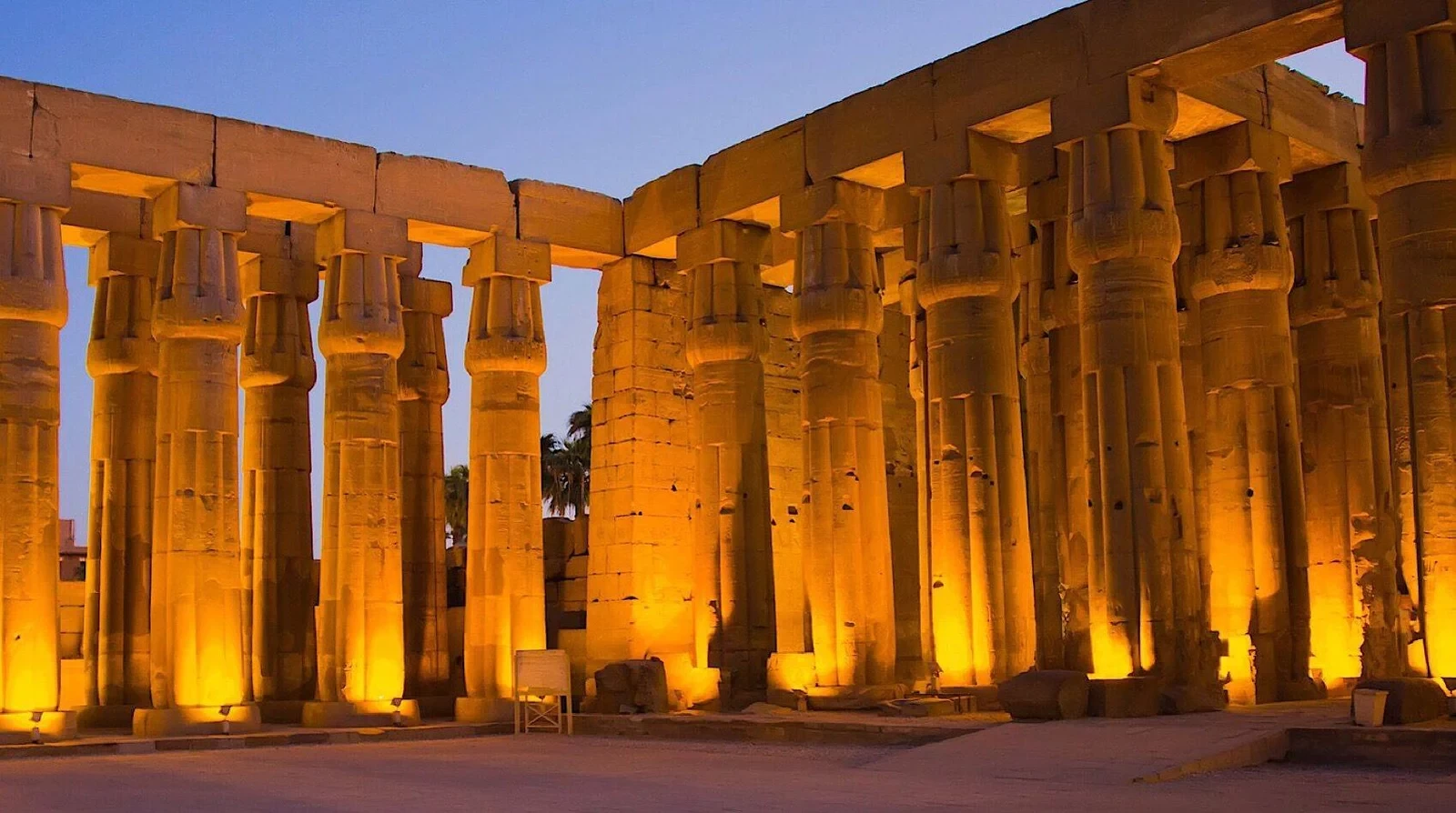 Sound and Light Show in Karnak Temple