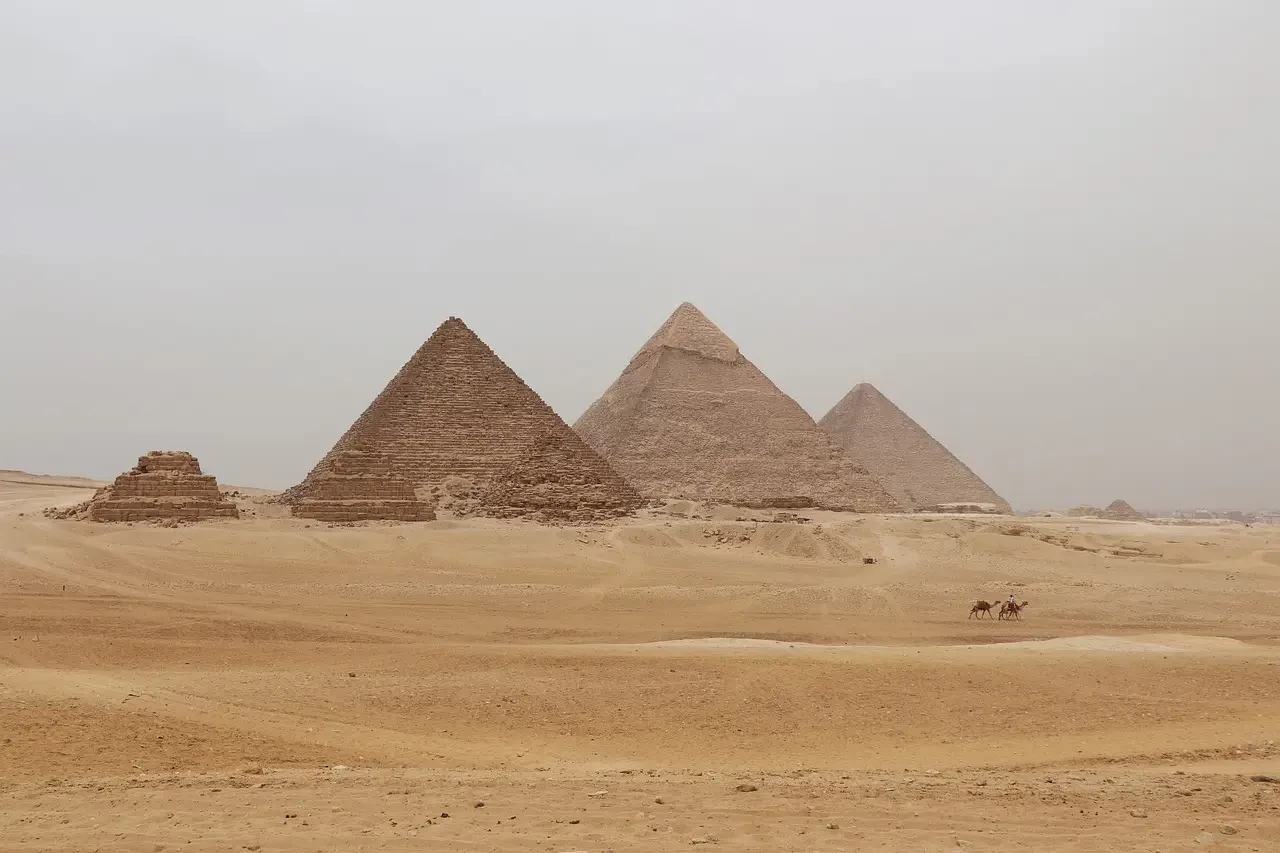 Giza Pyramids on a short break in Cairo Egypt