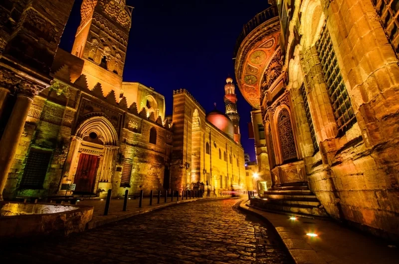 Islamic architecture on Al-Muizz Street