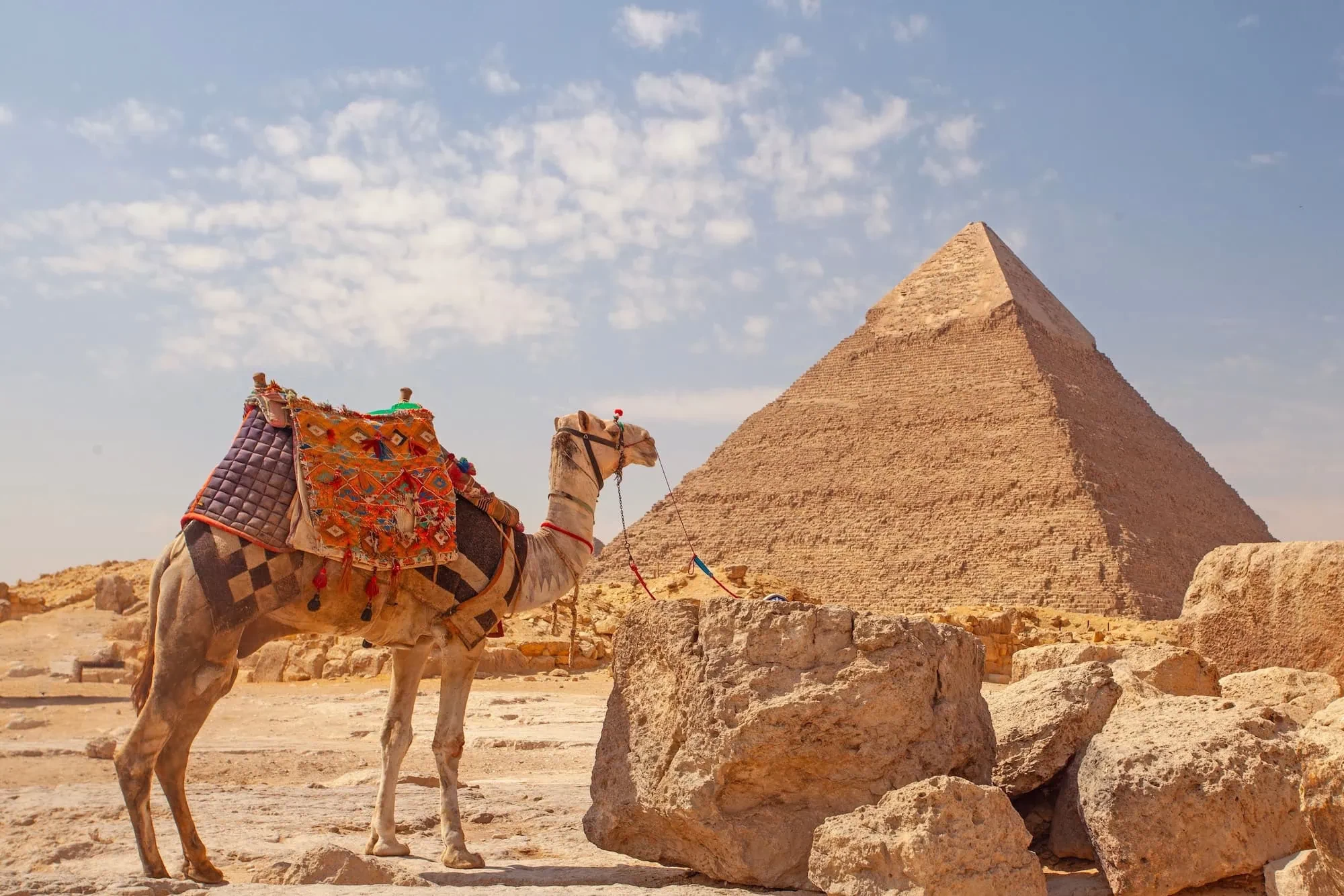 Majestic Giza Pyramids Egypt