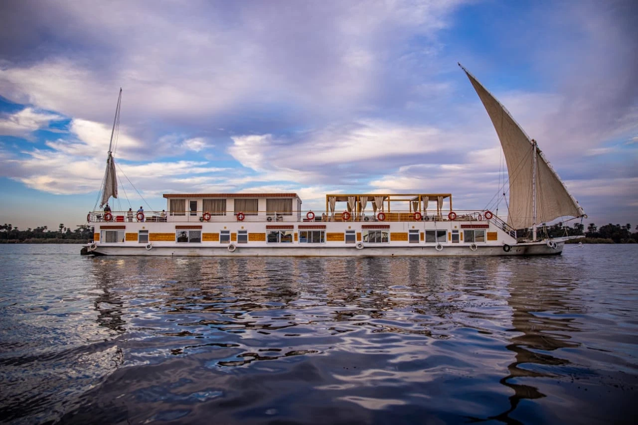Nile Cruise Ship Along the River