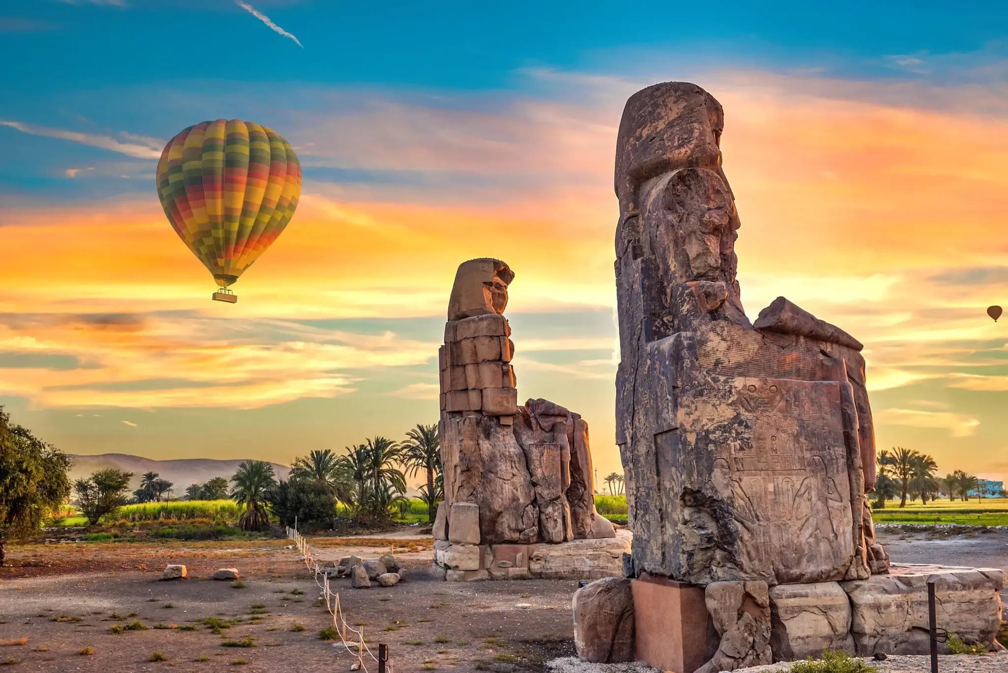 Amenhotep III statues at Colossi of Memnon