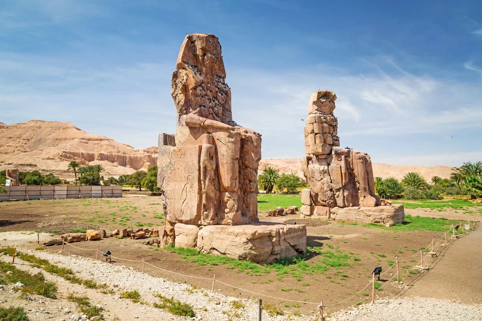 Monumental statues of Amenhotep III