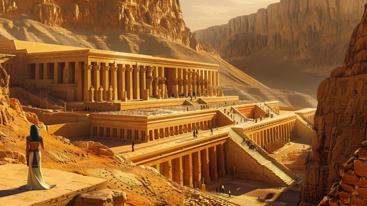 Queen Hatshepsut statues at Deir el-Bahari