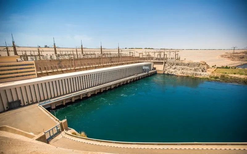 Aswan High Dam across Nile
