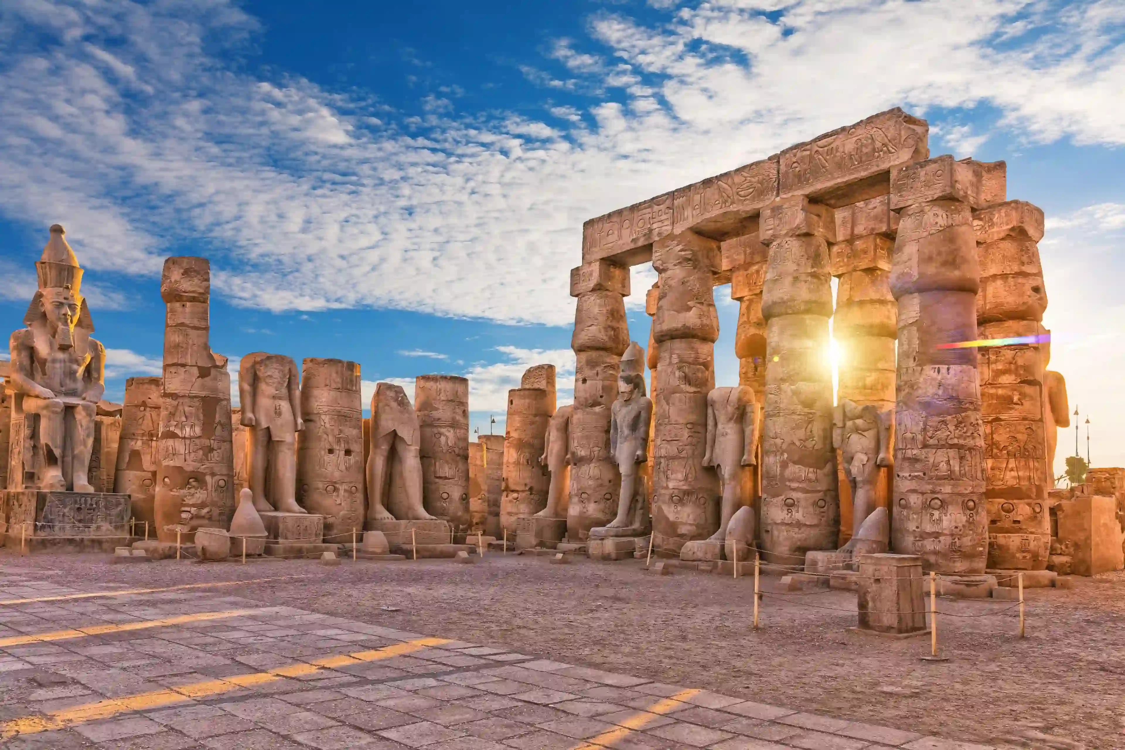 Luxor Temple standing in East Bank