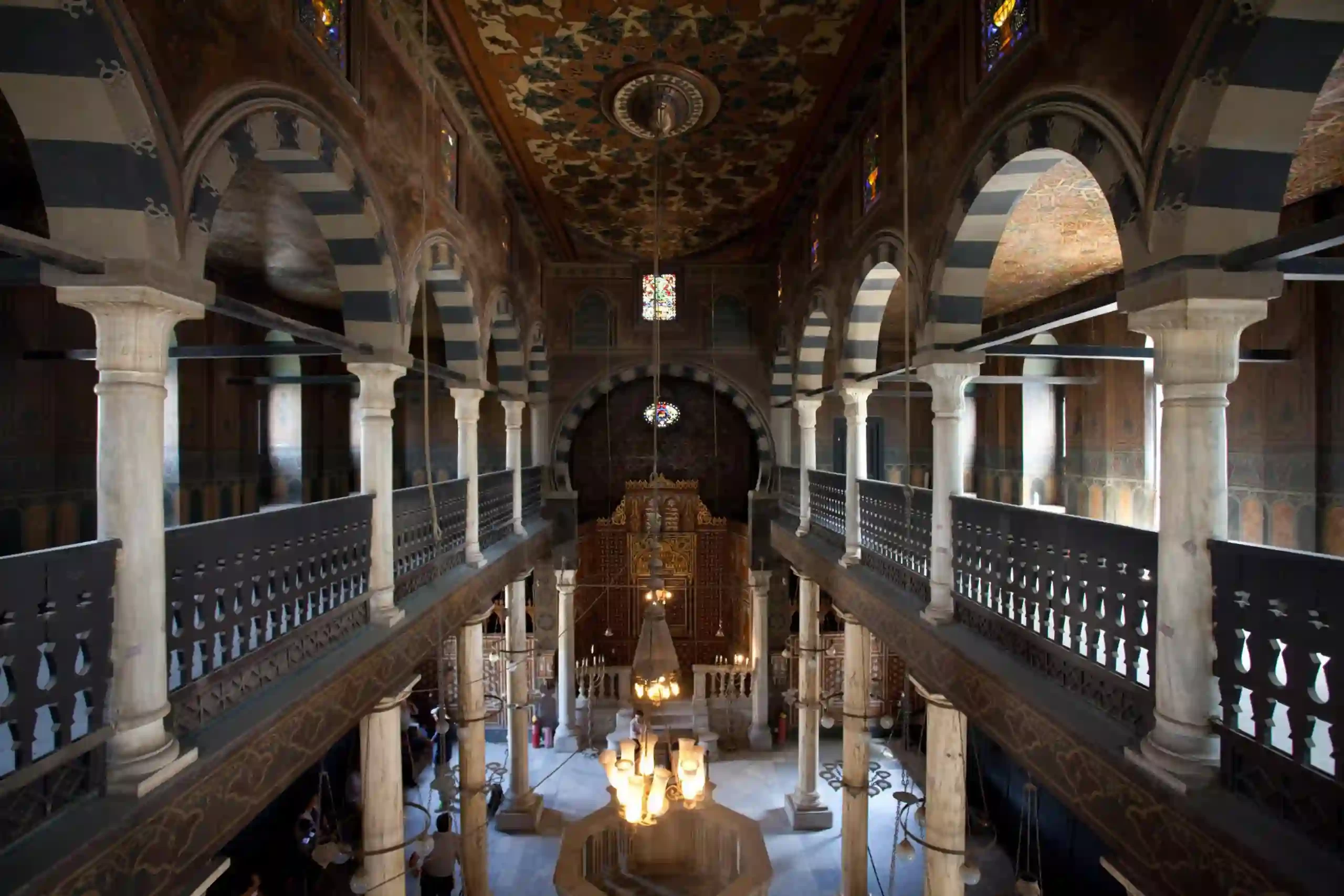 Historic Ben Ezra Synagogue interior in Old Cairo