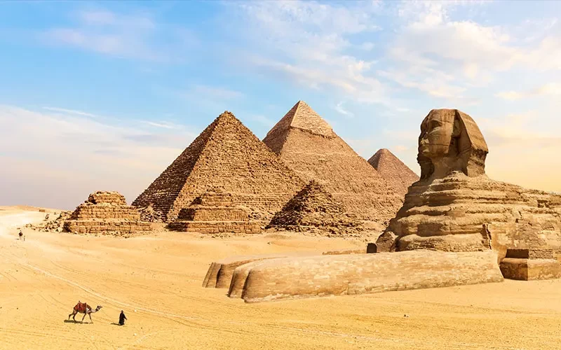 Ancient Giza Pyramids Cairo landmark