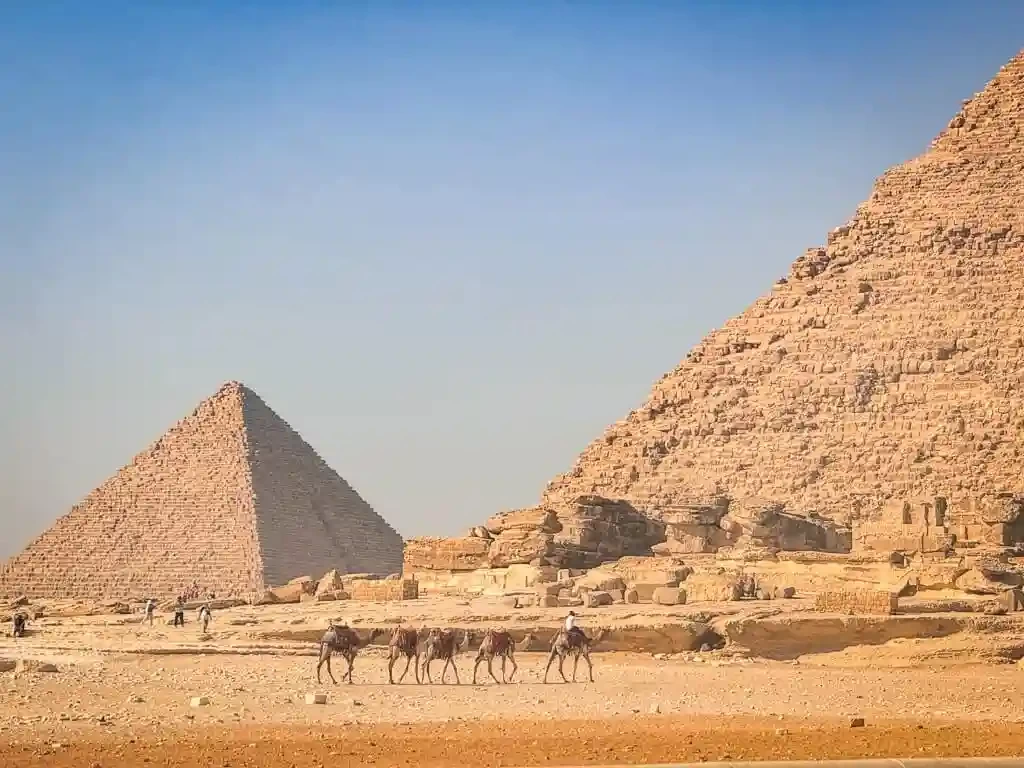 Half Day Tour from Dahab at Giza Pyramids with camel Ride