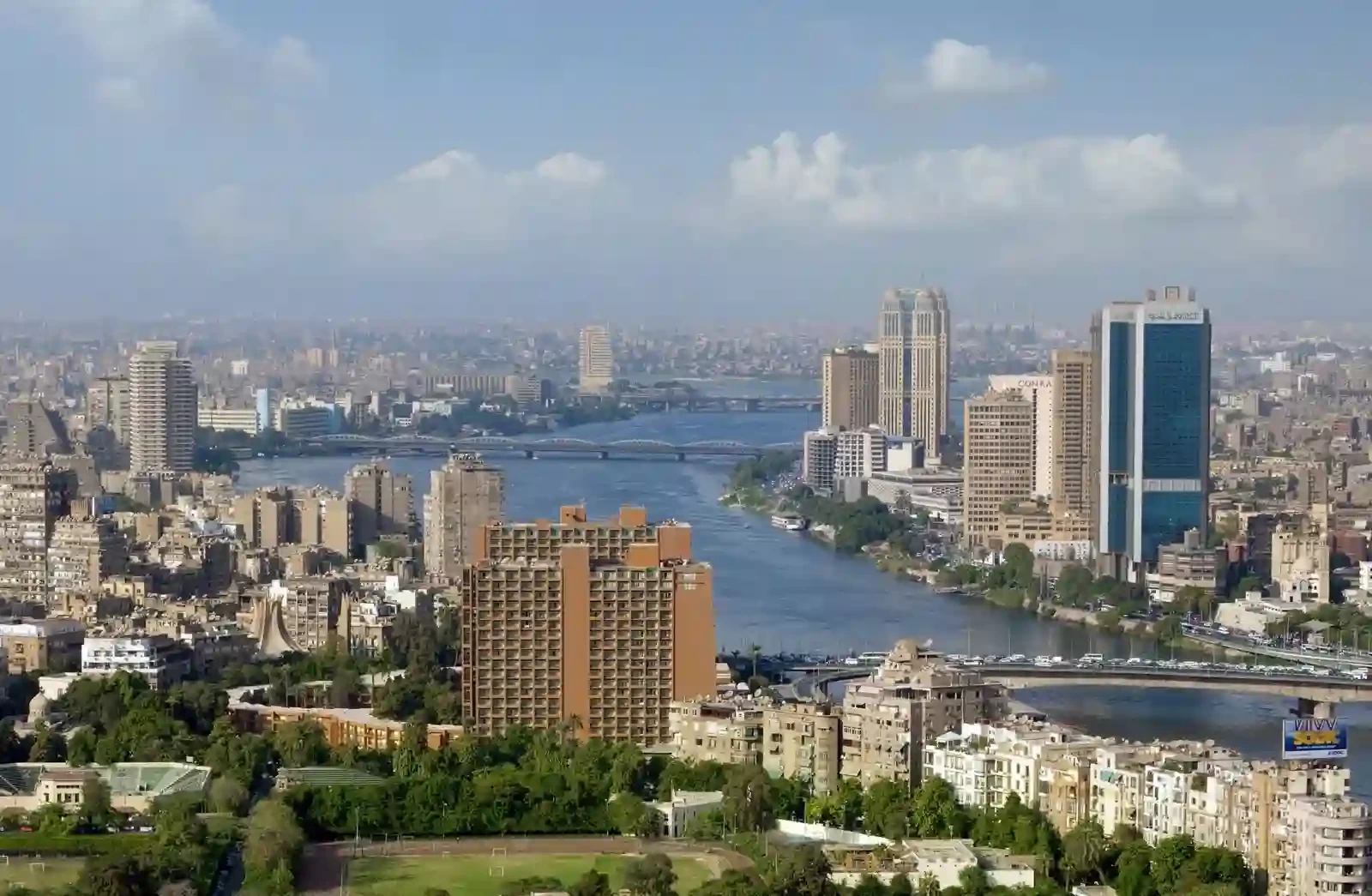 Cairo, Egypt skyline and historic landmarks