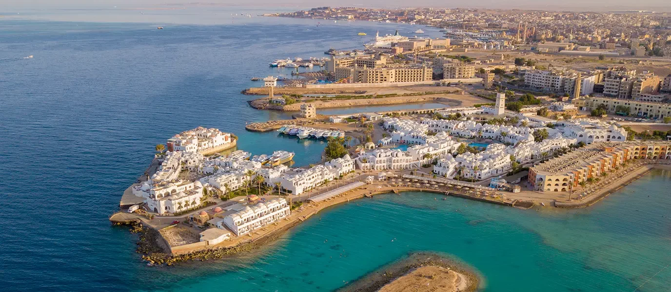 Beautiful Red Sea beach in Hurghada, Egypt