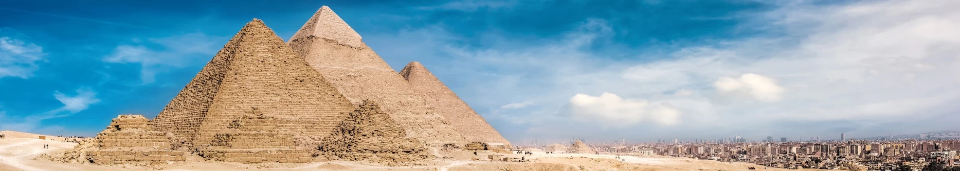 Tourists exploring the interior of the Giza Pyramids