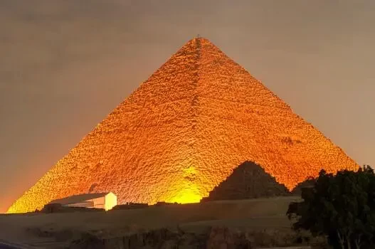 Enjoy Giza Pyramid at Night