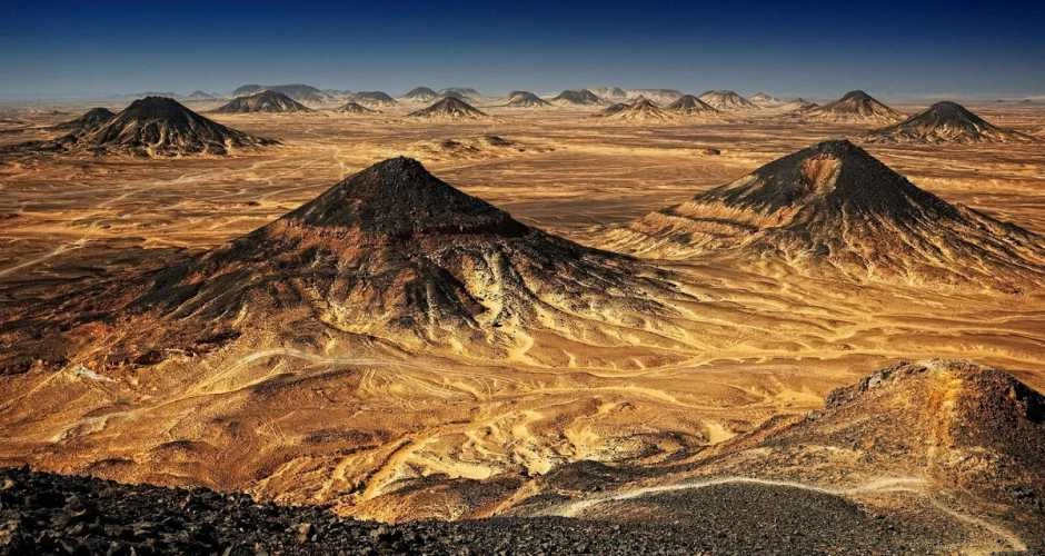 Black Desert Bahariya Oasis Egypt mountains