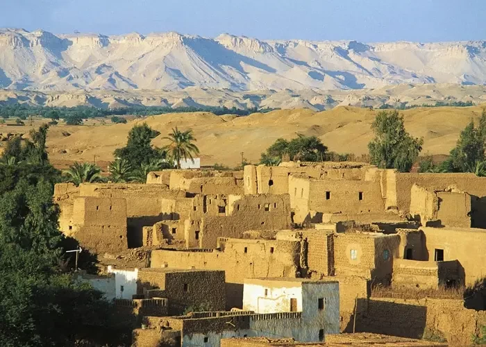 Dakhla Oasis and surrounding desert