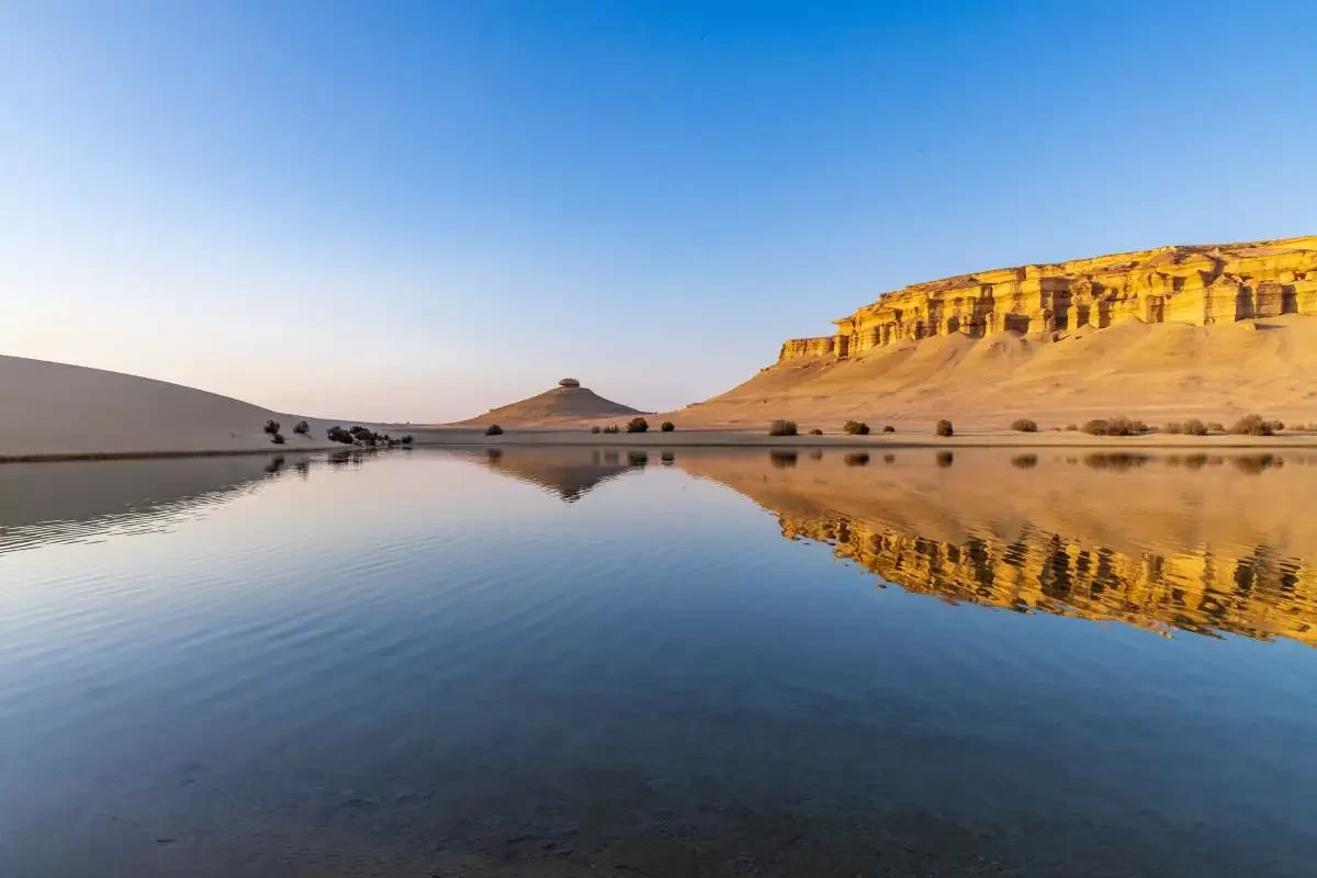 Lake Qarun in Fayoum Oasis