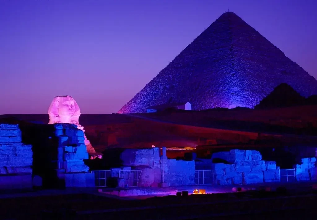 Pyramids and Sound and Light Show from Cairo