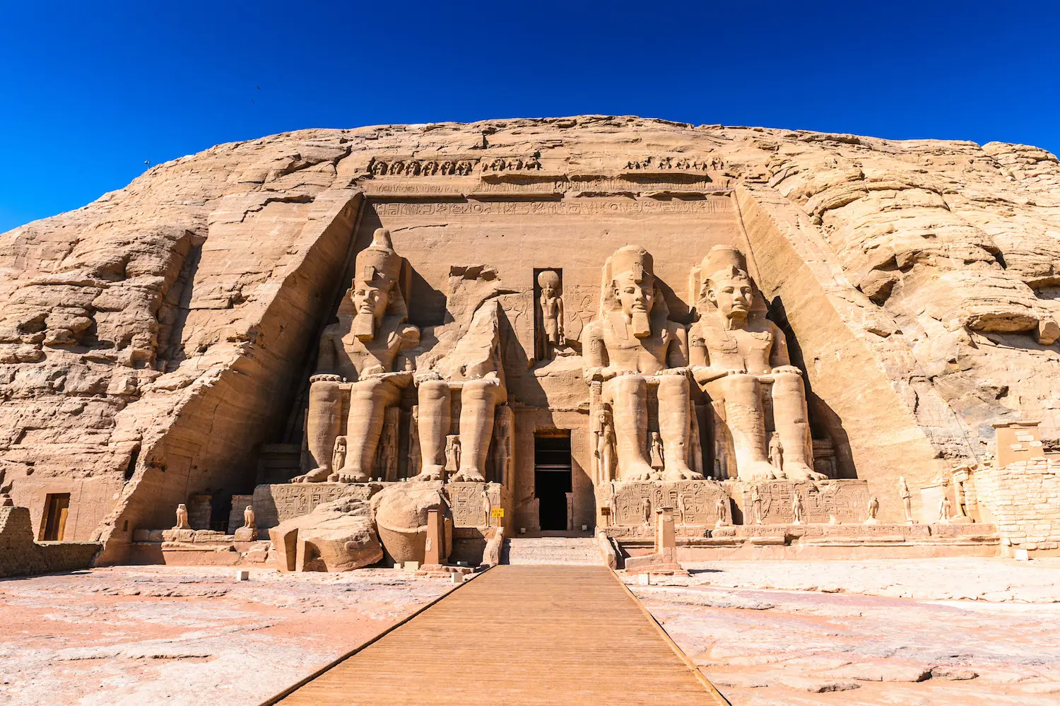 Sunrise over Abu Simbel temples
