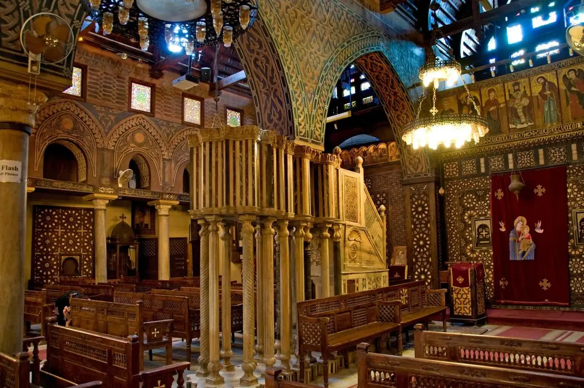 Coptic icons inside Abu Serga Church