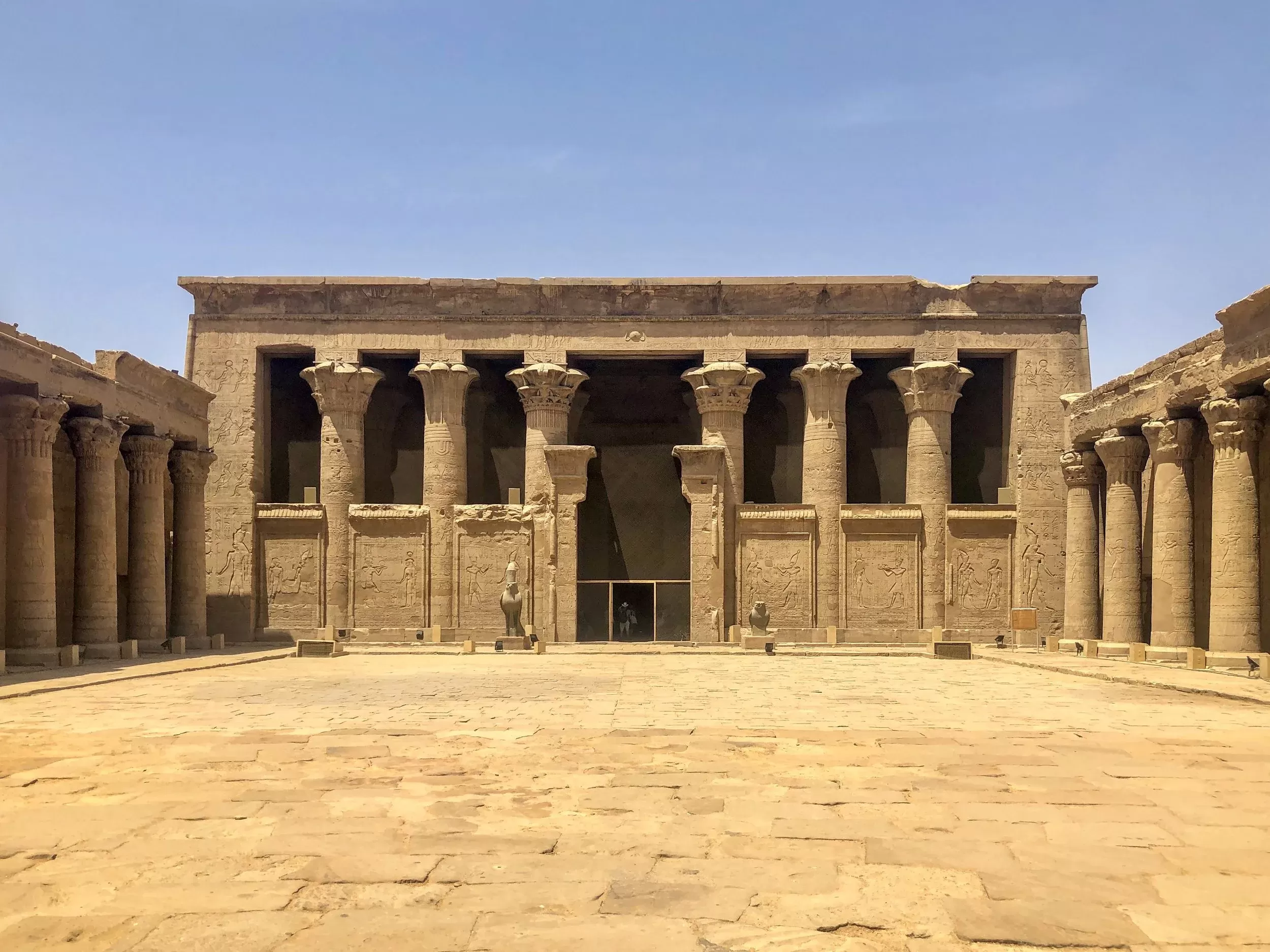 Edfu Temple pylons and carvings