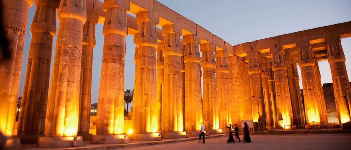 Night view of Luxor Temple