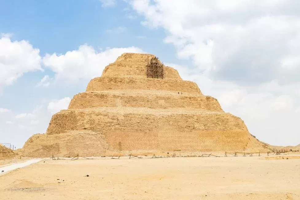 Saqqara desert ruins and monuments